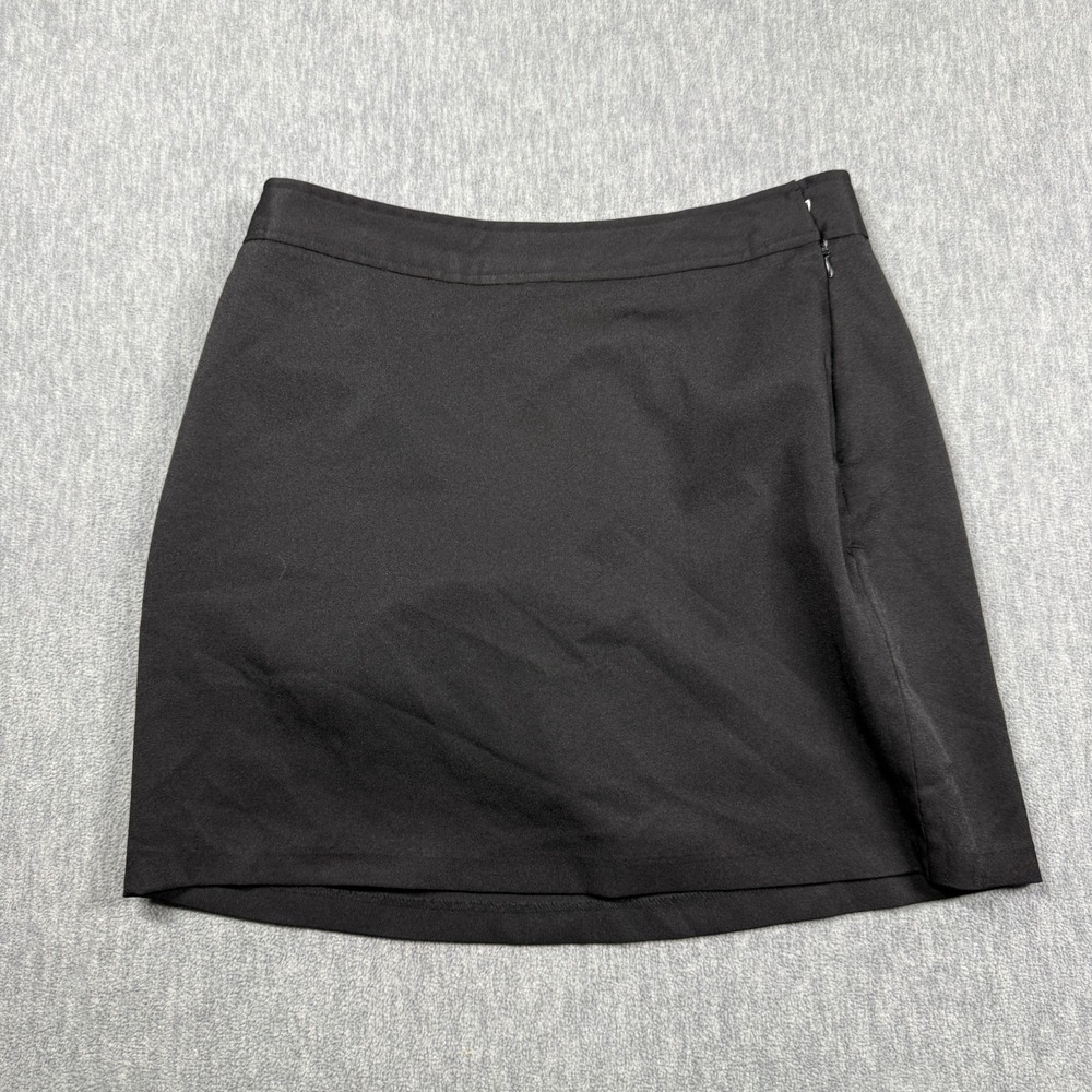 Ashworth Skirt Womens 8 Black Golf Skort Performance Stretch Athletic Mini Wrap